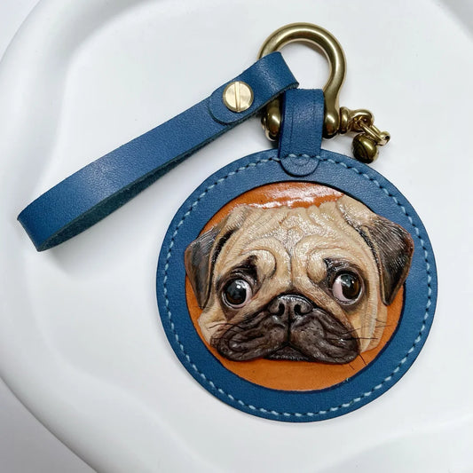 Pet Handmade Leather Carving Customization