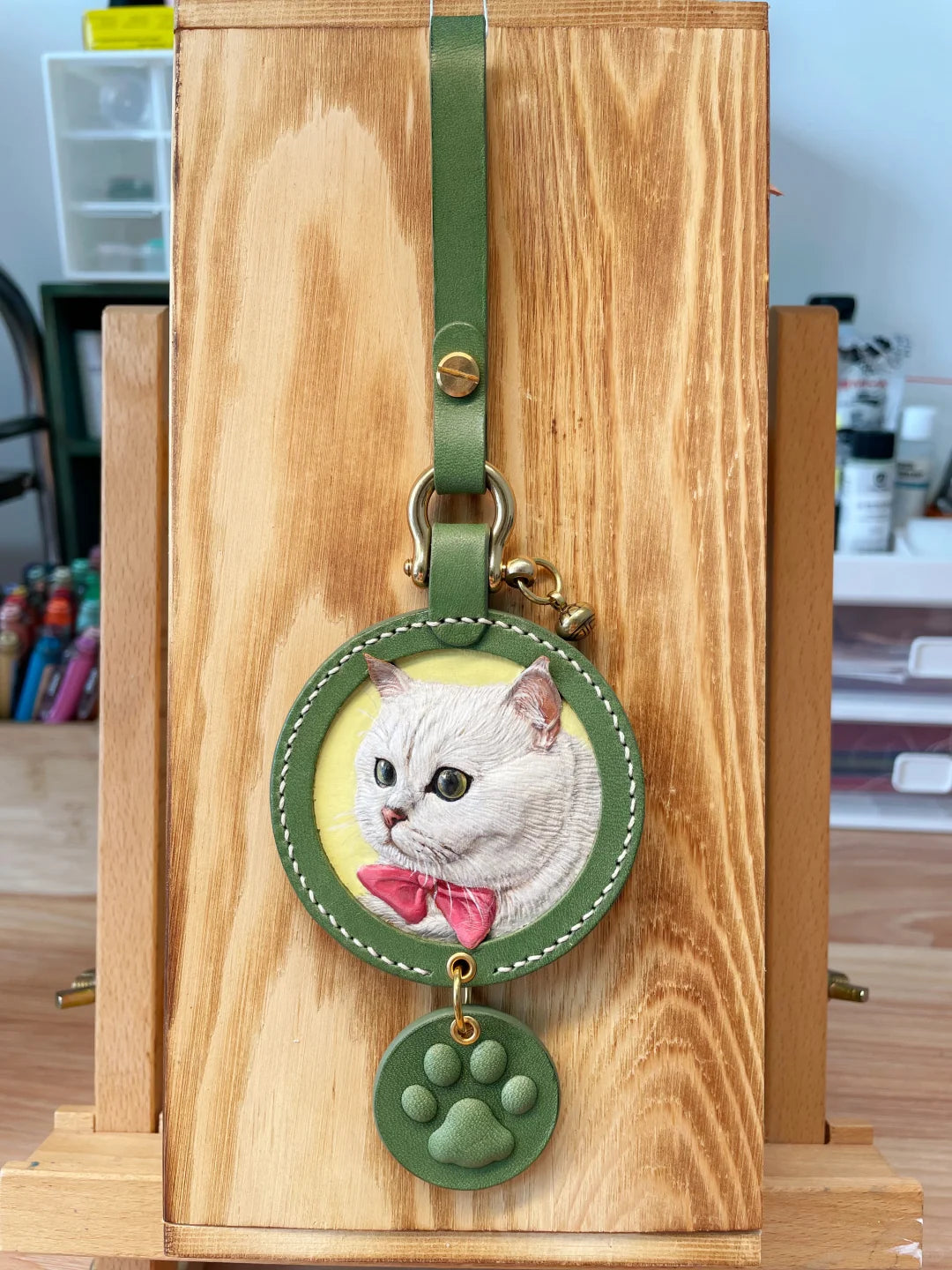 Pet Handmade Leather Carving Customization