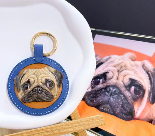 Pet Handmade Leather Carving Customization
