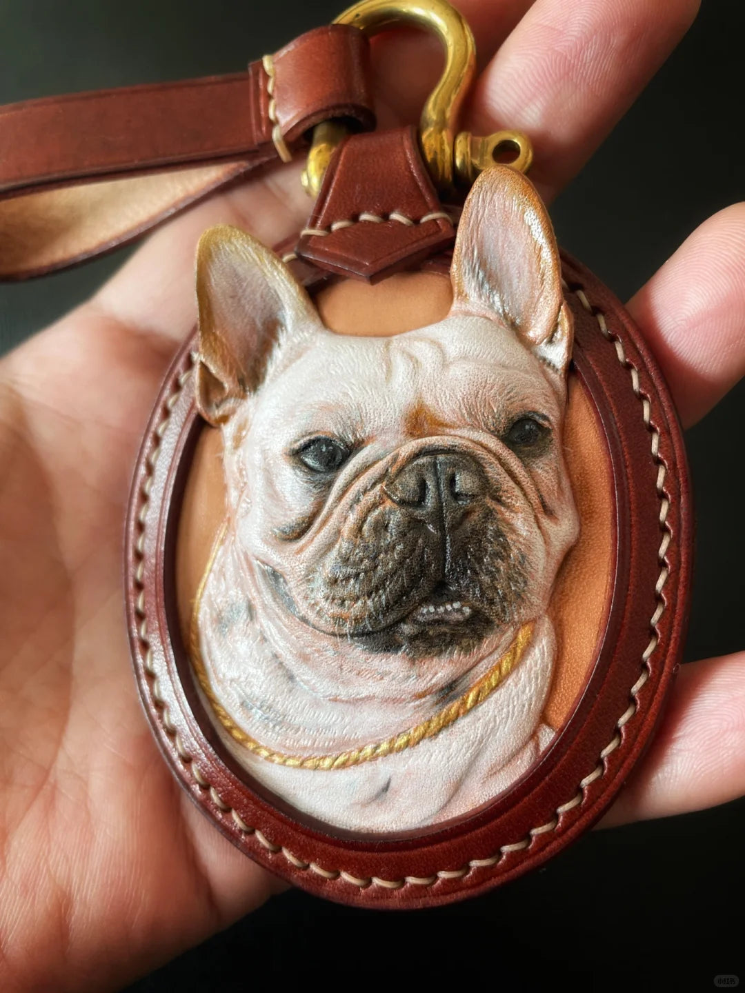 Pet Handmade Leather Carving Customization