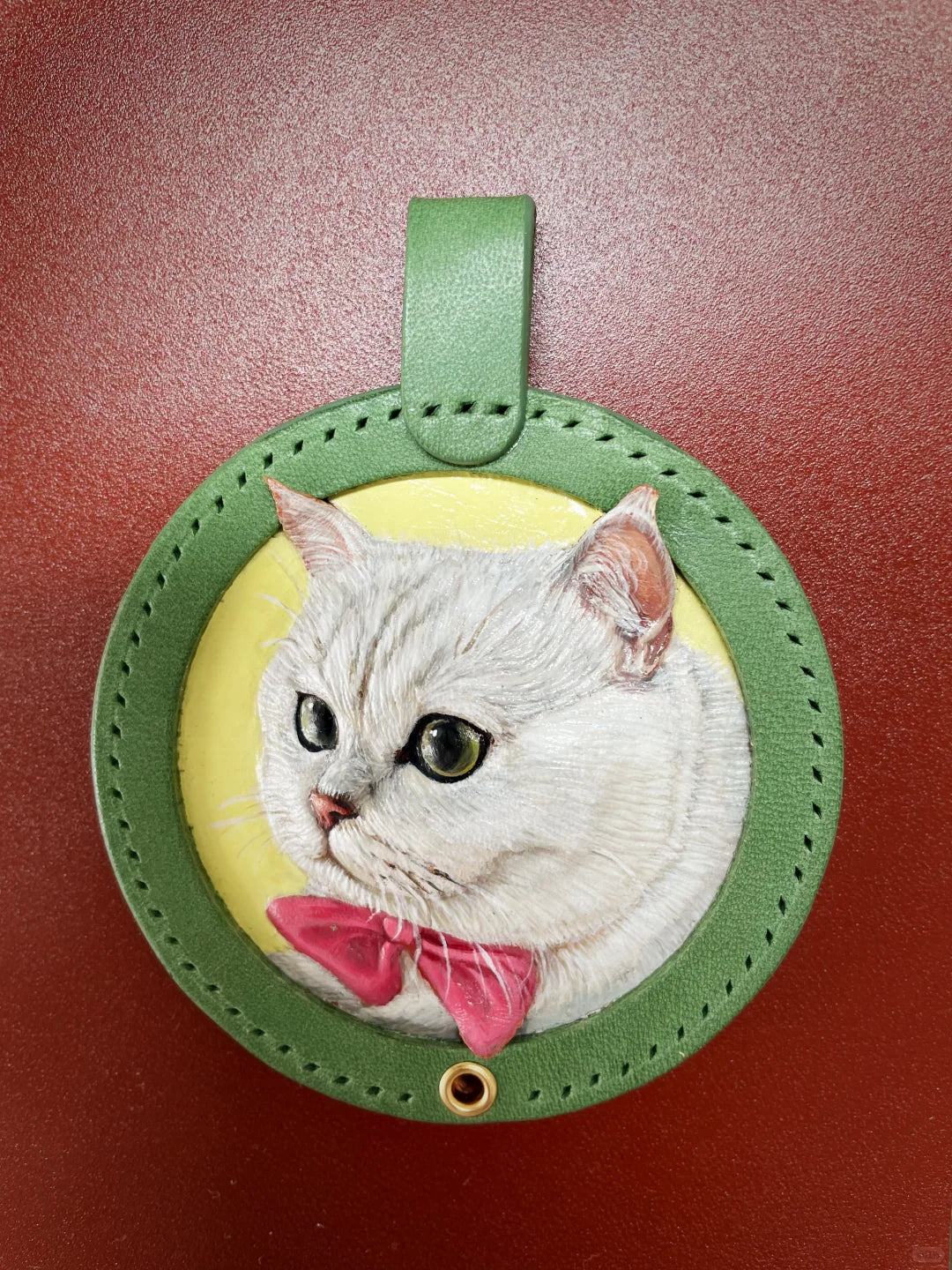 Pet Handmade Leather Carving Customization