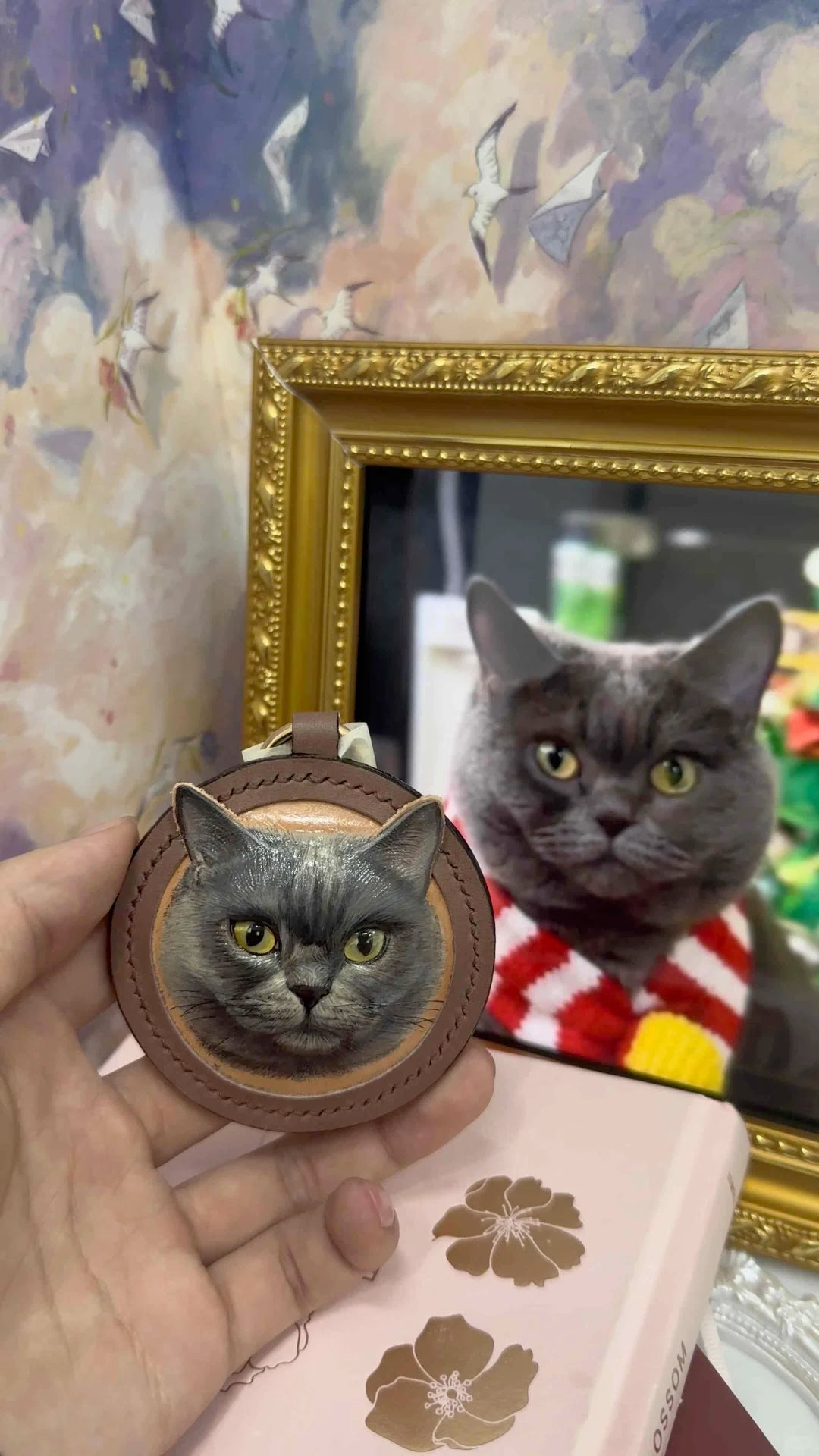 Pet Handmade Leather Carving Customization