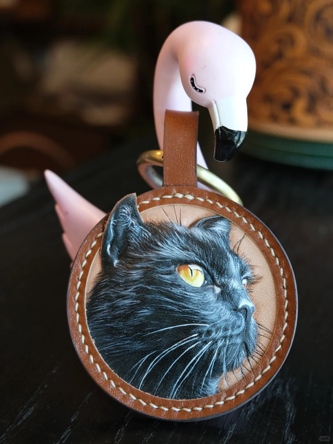 Pet Handmade Leather Carving Customization